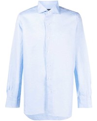 Finamore 1925 Napoli Long Sleeved Cotton Shirt