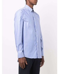 Etro Long Sleeved Embroidered Logo Shirt