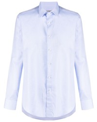 Canali Long Sleeved Piqu Shirt