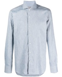 Canali Melange Long Sleeve Shirt
