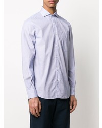 Aspesi Micro Stripe Curved Hem Shirt