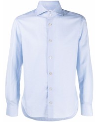Kiton Micro Weave Twill Cotton Shirt
