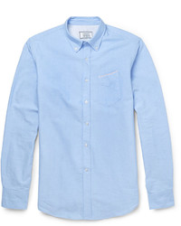 Officine Generale Slim Fit Cotton Oxford Shirt