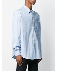 Ami Paris Oversize Long Sleeve Shirt With Chest Pocket