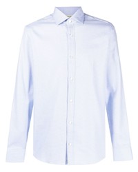 Zegna Patterned Jacquard Cotton Shirt