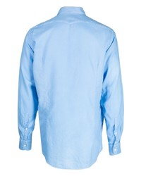 Massimo Alba Piqu Weave Buttoned Cotton Shirt