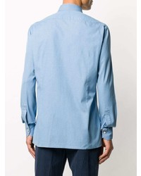 Kiton Pointed Collar Cotton Shirt