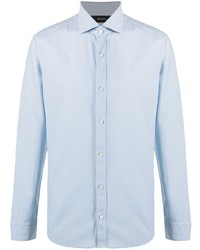 Z Zegna Pointed Collar Cotton Shirt