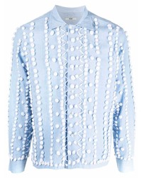 Bode Pom Pom Detailed Cotton Shirt