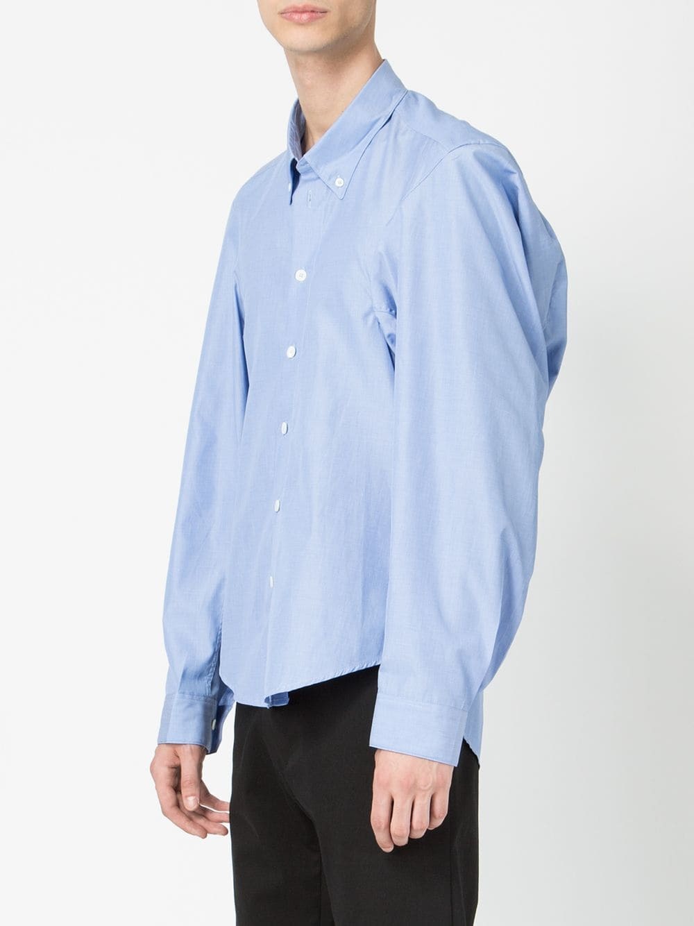 Hed Mayner Puffer Sleeves Shirt, $483 | farfetch.com | Lookastic