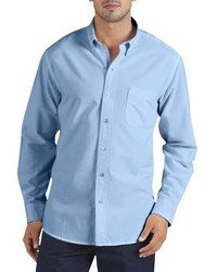 Dickies Regular Fit Cotton Oxford Long Sleeve Button Down Shirt