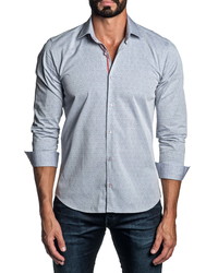 Jared Lang Regular Fit Diamond Button Up Shirt