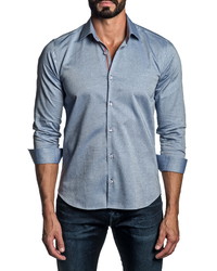 Jared Lang Regular Fit Solid Button Up Shirt