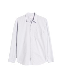 Topman Relaxed Button Up Shirt In Light Blue At Nordstrom