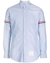 Thom Browne Rwb Stripe Cotton Shirt