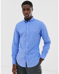 Polo Ralph Lauren Slim Fit Cord Shirt With Collar In Light Blue