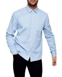 Topman Slim Fit Solid Button Up Shirt