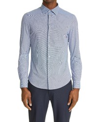 Emporio Armani Slim Fit Stretch Button Up Travel Shirt