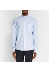 Ami Slim Fit Striped Cotton Oxford Shirt