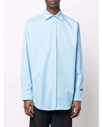 Drôle De Monsieur Slogan Print Long Sleeve Shirt