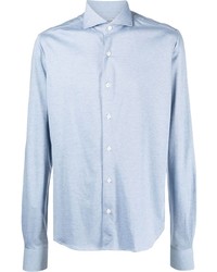 Orian Spread Collar Cotton Cashmere Shirt