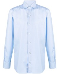 Barba Spread Collar Cotton Shirt