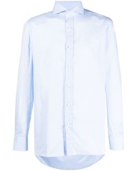 Borrelli Spread Collar Cotton Shirt
