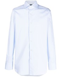 Finamore 1925 Napoli Spread Collar Long Sleeve Shirt