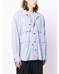 Sacai Stripe Pattern Cotton Shirt