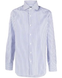 Barba Stripe Pattern Cotton Shirt