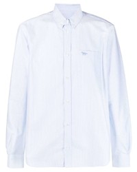 MAISON KITSUNÉ Stripe Pattern Cotton Shirt
