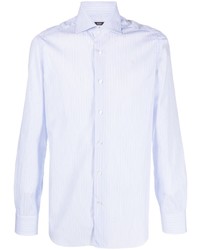 Barba Stripe Pattern Cotton Shirt