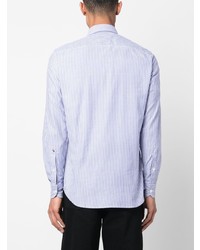 Glanshirt Stripe Pattern Long Sleeve Cotton Shirt