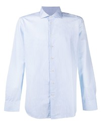 Etro Stripe Print Cutaway Collar Shirt