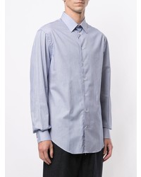 Emporio Armani Striped Print Buttoned Shirt