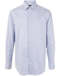 Emporio Armani Striped Print Buttoned Shirt
