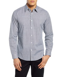 Theory Sylvain Slim Fit Geo Print Button Up Shirt