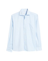 Peter Millar Tolland Sport Button Up Shirt In Cottage Blue At Nordstrom