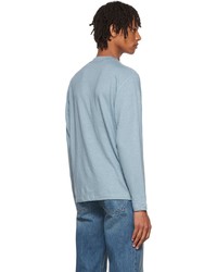 Theory Blue Ryder Long Sleeve T Shirt