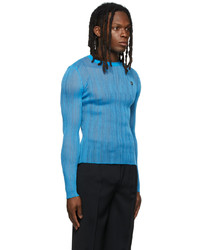 Coperni Blue Sheer Long Sleeve T Shirt
