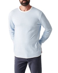 Faherty Cloud Reversible Cotton Modal Crewneck T Shirt In Pebblelight Blue Heather At Nordstrom