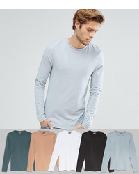 ASOS DESIGN Extreme Muscle Fit Long Sleeve T Shirt 5 Pack Save