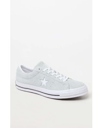 Converse One Star Suede Low Top Light Blue Shoes