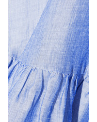 Co Ramie Blend Maxi Skirt Light Blue