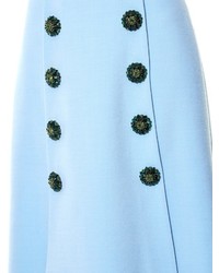 Dolce & Gabbana Embellished Wool Midi Skirt