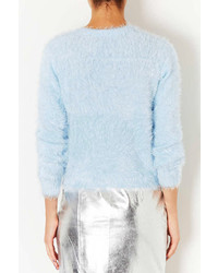 Topshop Petite Knitted Fluffy Crew Jumper