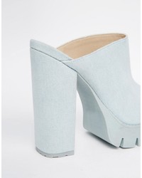 Asos Collection Theme Mule Platform Sandals