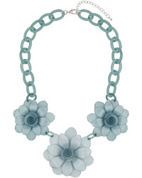 Wallis Blue Statet Flower Collar