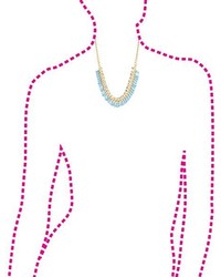 Charlotte Russe Dangling Bead Rhinestone Collar Necklace