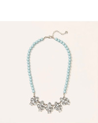 LOFT Blue Beaded Crystal Necklace
